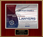 Logo Recognizing Justice Law Firm, LLC's affiliation with America's Most Honored Lawyers 2021